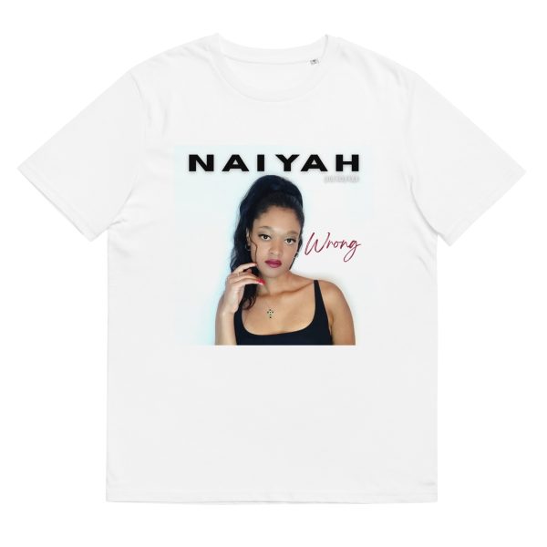 naiyah-unisex-premium-t-shirt-cotton-soft-sweathshirt-hoodie-white-front-naiyah-singer-songwriter-musician-artist-london-merch-clothing-worldwide-delivery-wrong-new-single-album-cover